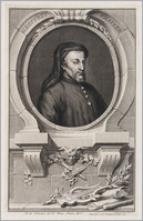 KG 06823
<br/>
The Heads of Illustrious persons: Geoffry Chaucer
<br/>
<em>Houbraken, Jacob (1698-1780)</em>